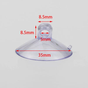 Planet Gates Bottom Dia. 35mm 10Pcs Black Aquarium Suction Cup Air Tube Holder Sucker for Fish Tank Pump Oxygen Air Tube Fixing Clip Accessories For Aquarium