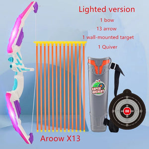 Planet Gates Bow And Arrows For Children Kids Archery Bow Practice Recurve Bow Outdoor Sports Game Hunting Shooting Toy Boys Gift Bow Kit Set