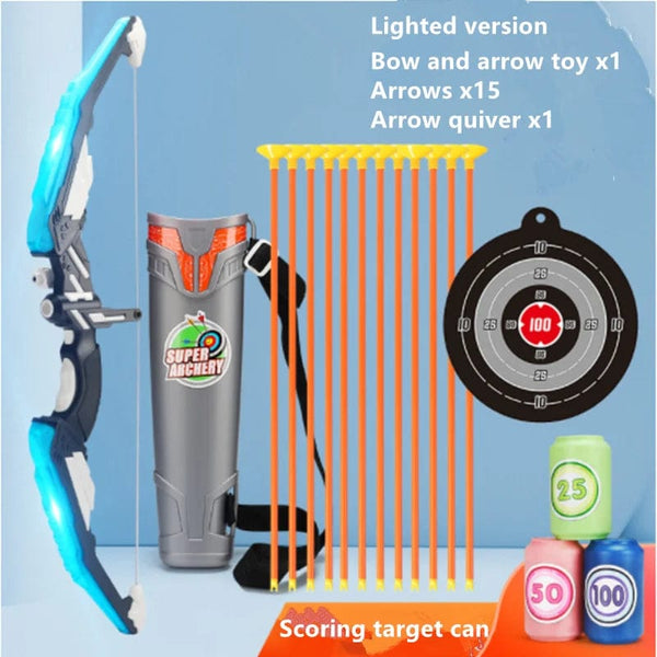 Planet Gates Bow And Arrows For Children Kids Archery Bow Practice Recurve Bow Outdoor Sports Game Hunting Shooting Toy Boys Gift Bow Kit Set