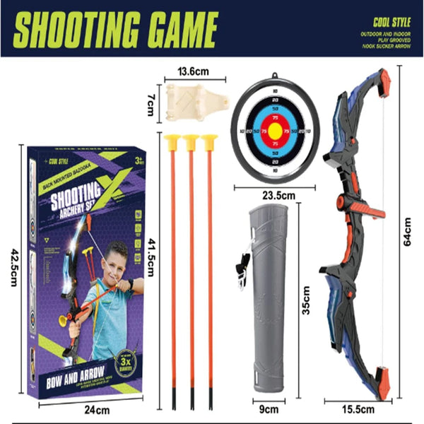 Planet Gates Bow And Arrows For Children Kids Archery Bow Practice Recurve Bow Outdoor Sports Game Hunting Shooting Toy Boys Gift Bow Kit Set