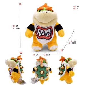 Planet Gates Bowser JR. / CHINA Mario Bros Plush Toys Luigi Yoshi Princess Peach Toadette Bowser JR Waluigi Wario Anime Stuffed Cartoon Peluche Dolls