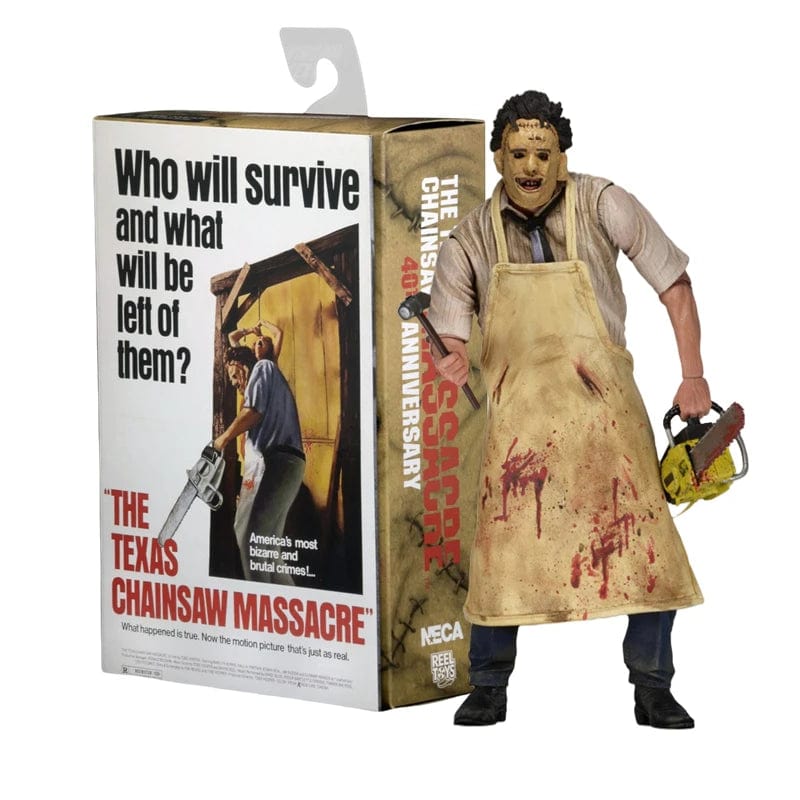 Planet Gates BOX Leatherface Texas Chainsaw Massacre Fortieth anniversary Action Figure Movie Characters Terror Model Doll Collectible Toy Gift
