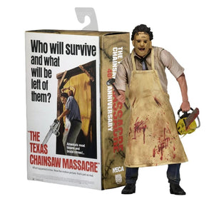 Planet Gates BOX Leatherface Texas Chainsaw Massacre Fortieth anniversary Action Figure Movie Characters Terror Model Doll Collectible Toy Gift