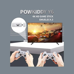 Planet Gates BOYHOM Y6 2.4G Wireless Game TV Stick Retro Family Portable Video Game Console 4K HD Support Multiplayer Games for PS Gifts