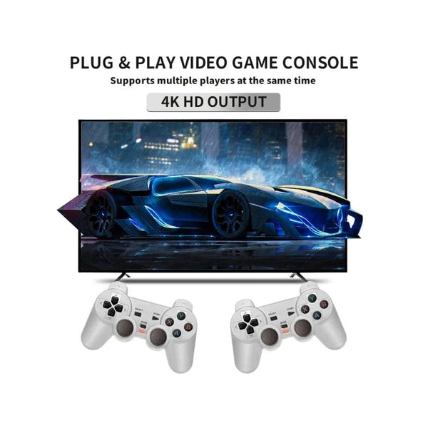 Planet Gates BOYHOM Y6 2.4G Wireless Game TV Stick Retro Family Portable Video Game Console 4K HD Support Multiplayer Games for PS Gifts