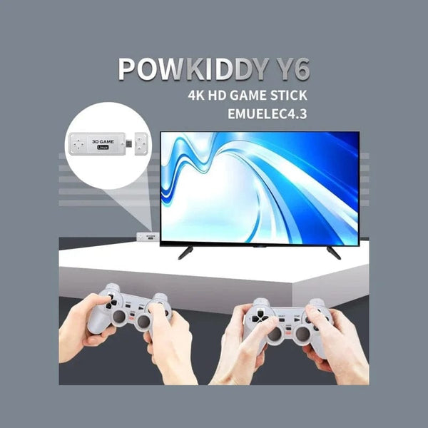 Planet Gates BOYHOM Y6 2.4G Wireless Game TV Stick Retro Family Portable Video Game Console 4K HD Support Multiplayer Games for PS Gifts