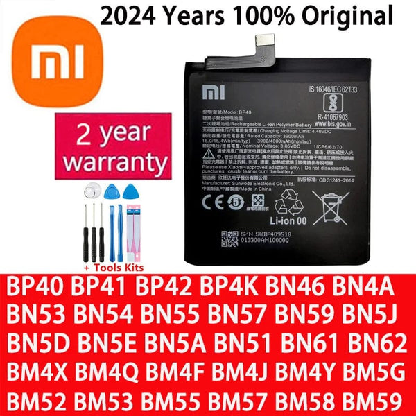 Planet Gates BP40 / CHINA Battery For Xiaomi Mi Redmi Note Poco CC9 K20 F2 F3 K30 M3 X3 M4 K40 X4 X5 7 8 8A 8T 9 9T 10 10S 10T 11 11T 11S 12 12T Lite Pro