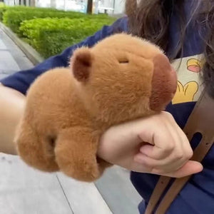 Planet Gates Bracelet Wrist Lying Down Doll Capybara Doll Snap Ring Cute Plush Toy Ugly Cute Doll