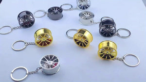 Planet Gates Brake 360 rotating car keychain pendant, creative car keychain decoration, a unique gift for car lovers