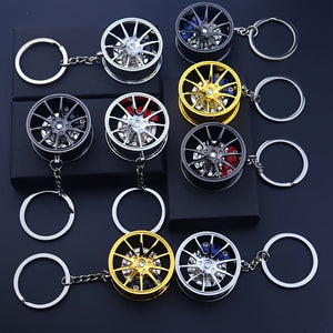 Planet Gates Brake 360 rotating car keychain pendant, creative car keychain decoration, a unique gift for car lovers