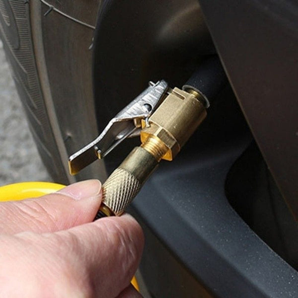 Planet Gates Brass 1pc Automotive Inflatable Pump Connector: Quickly Fill Your Tires With A Press-on Nozzle