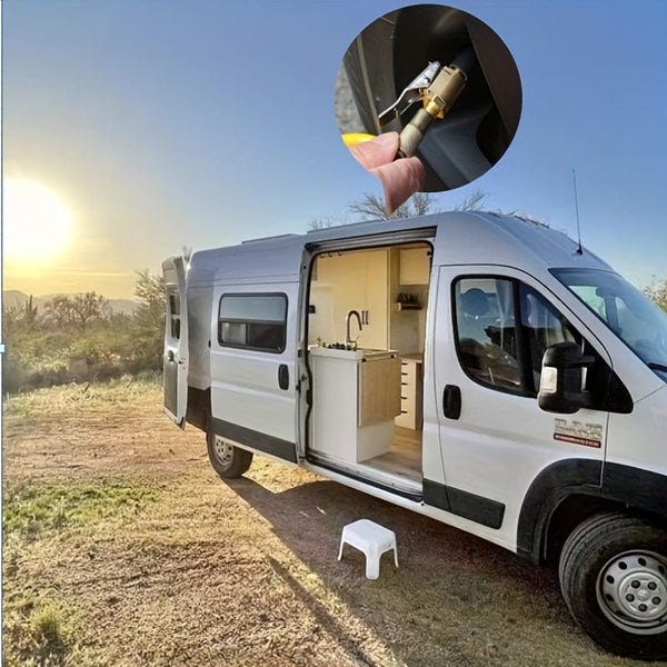 Planet Gates Brass 1pc Automotive Inflatable Pump Connector: Quickly Fill Your Tires With A Press-on Nozzle