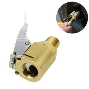 Planet Gates Brass 1pc Automotive Inflatable Pump Connector: Quickly Fill Your Tires With A Press-on Nozzle