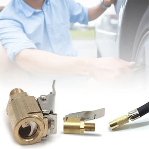 Planet Gates Brass 1pc Automotive Inflatable Pump Connector: Quickly Fill Your Tires With A Press-on Nozzle