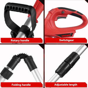 Planet Gates brazil / 2 Battery US Plug 10Inch 4000W Brushless Electric Lawn Mower 36000RPM Cordless Grass Trimmer Length Adjustable Garden Tools For Makita 18V Battery