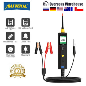 Planet Gates brazil AUTOOL BT250 Circuit Tester Powerscan 6-30V Automative Power Probe Kit LED Display Voltage Polarity Locator Diagnostic Tool