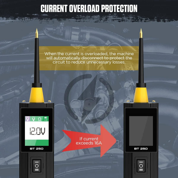 Planet Gates brazil AUTOOL BT250 Circuit Tester Powerscan 6-30V Automative Power Probe Kit LED Display Voltage Polarity Locator Diagnostic Tool