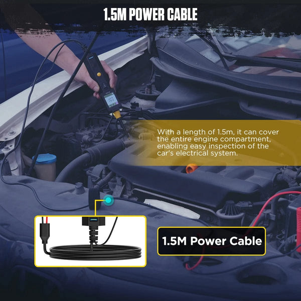 Planet Gates brazil AUTOOL BT250 Circuit Tester Powerscan 6-30V Automative Power Probe Kit LED Display Voltage Polarity Locator Diagnostic Tool
