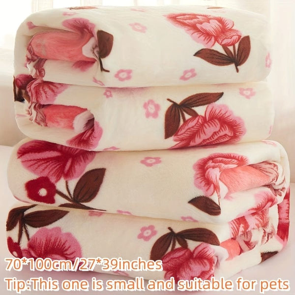 Planet Gates Bright Red / 70cm*100cm 1pc Print Personality Flannel Blanket, Soft Warm Throw Blanket Nap Blanket For Couch Sofa Office Bed Camping Travel, Multi-purpose Gift Blanket For All Season