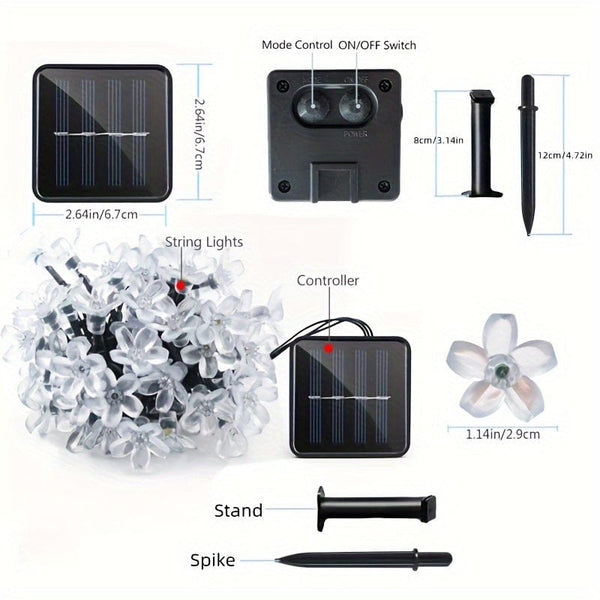 Planet Gates Brighten Up Your Outdoor Space With This 1pc Solar Garden Flower Light String