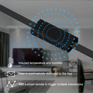 Planet Gates Broadlink RM4 mini Broadlink RM4mini+HTS Temperature Humidity Sensor  WiFi IR Remote Controller for Air conditioning TV set-top Box Work with Alexa