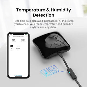Planet Gates BroadLink RM4 Pro RM4 mini HTS2 Temp and Humidity Sensor  Version Wireless Universal Remote Hub with Smart Home Solution