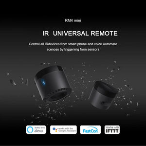 Planet Gates BroadLink RM4 Pro RM4 mini HTS2 Temp and Humidity Sensor  Version Wireless Universal Remote Hub with Smart Home Solution