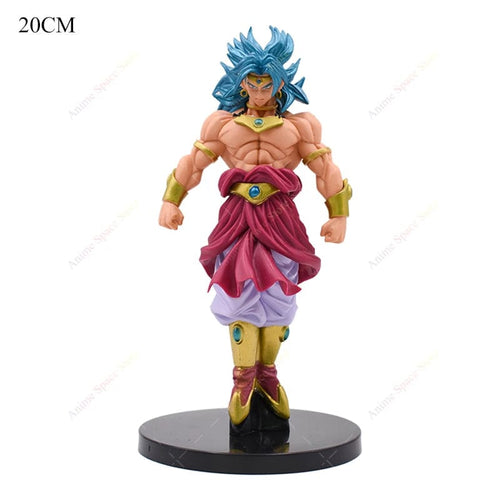 Planet Gates Broli no box 20cm Dragon Ball Figure Broli Super Saiyan Standing Posture Blue Hair Collection Toy PVC Action Model Dolls for Kids Xmas Gifts