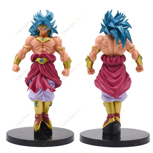 Planet Gates Broli no box 20cm Dragon Ball Figure Broli Super Saiyan Standing Posture Blue Hair Collection Toy PVC Action Model Dolls for Kids Xmas Gifts