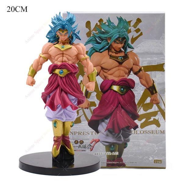 Planet Gates Broli no box 20cm Dragon Ball Figure Broli Super Saiyan Standing Posture Blue Hair Collection Toy PVC Action Model Dolls for Kids Xmas Gifts
