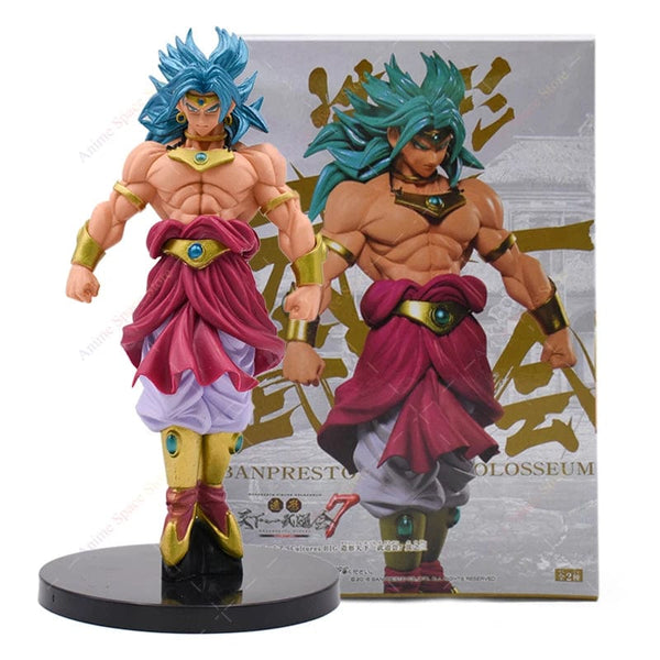Planet Gates Broli no box 20cm Dragon Ball Figure Broli Super Saiyan Standing Posture Blue Hair Collection Toy PVC Action Model Dolls for Kids Xmas Gifts