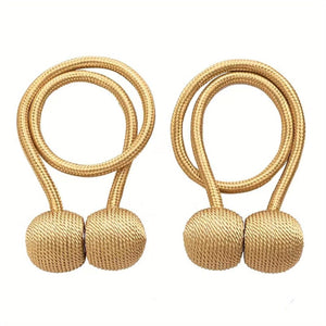 Planet Gates Bronze 2pcs Creative Curtain Tiebacks Magnetic Buckles, Modern Simple Curtain Strap, Punch-free Installation Curtain Holdback For Bedroom Living Room Home Decor