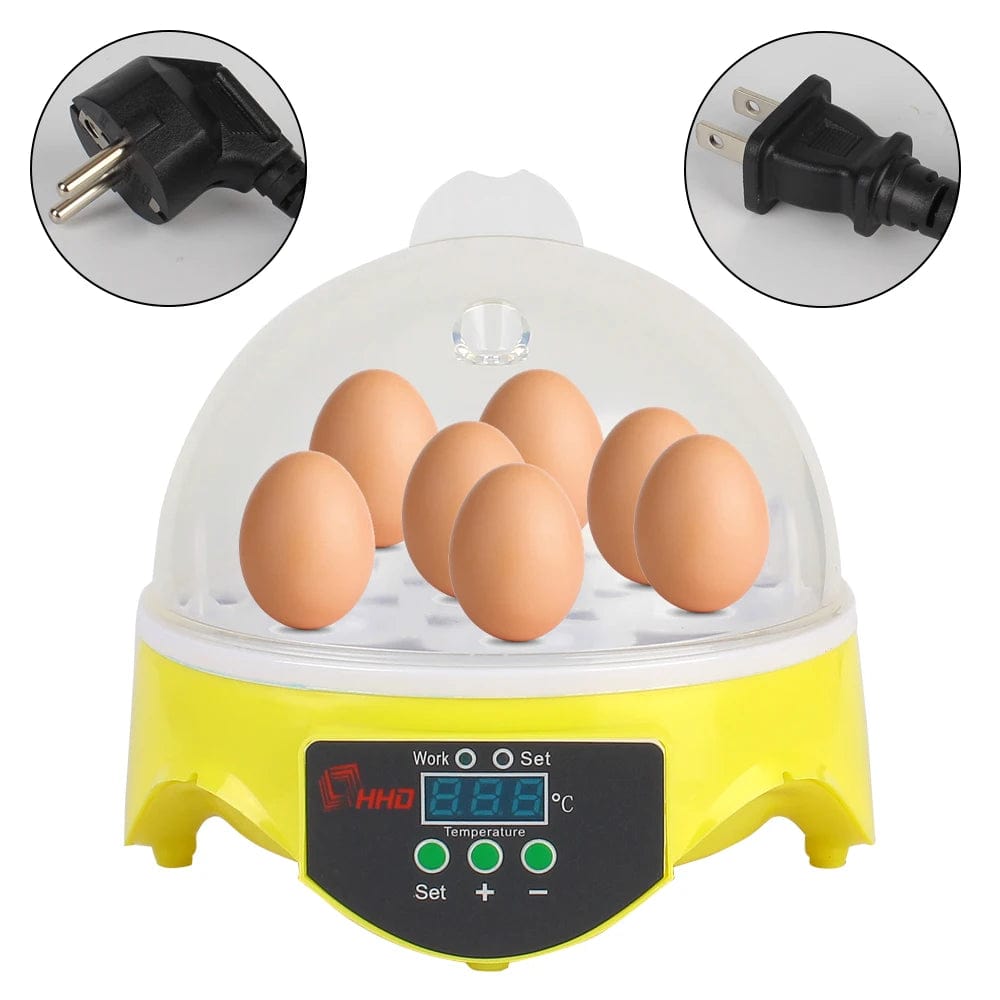 Planet Gates Brooder for Chicken Duck Bird Pigeon Poultry Incubator Adjustable Digital Temperature Mini Egg Incubator Automatic 7 Egg