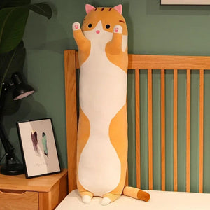 Planet Gates Brown / 130CM 50/70/90/110/130cm Funny Joy Cute Soft Long Cat Plush Toys Pause Office Nap Pillow Bed Sleep Home Decor Doll for Kids Girl Gift