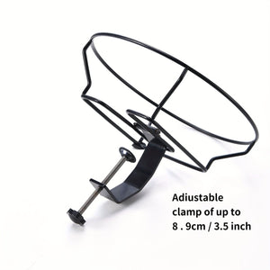 Planet Gates Brown 1pc Bird Bath Deck Mounted Bird Bath Bowl Spa With Sturdy Steel Clamp