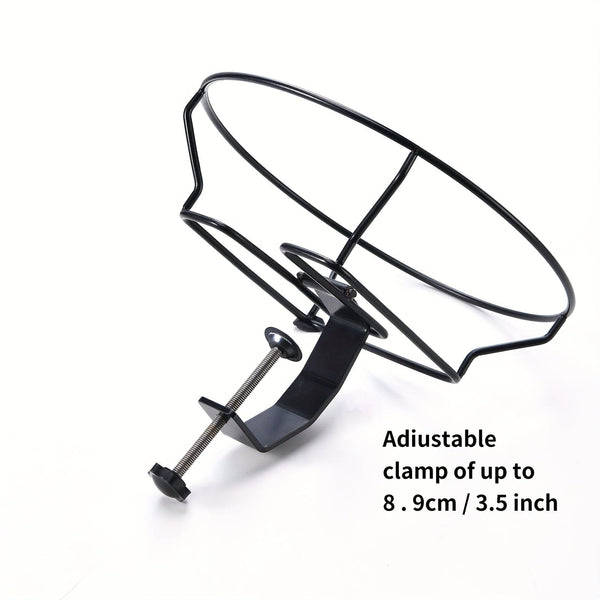 Planet Gates Brown 1pc Bird Bath Deck Mounted Bird Bath Bowl Spa With Sturdy Steel Clamp