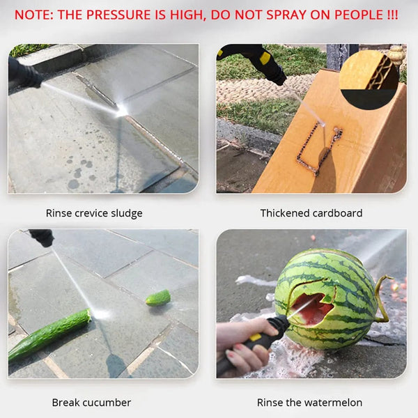 Planet Gates Brown 220v Electric Pressure Washer 1600W High Power Washer Cleaner Machine with Nozzles Best for Cleaning Homes Cars Driveways Patio