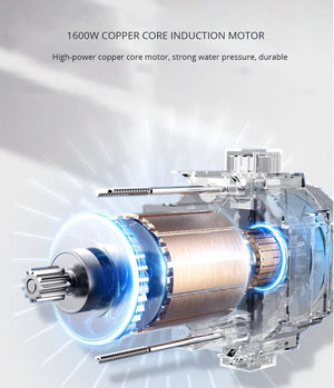 Planet Gates Brown 220v Electric Pressure Washer 1600W High Power Washer Cleaner Machine with Nozzles Best for Cleaning Homes Cars Driveways Patio