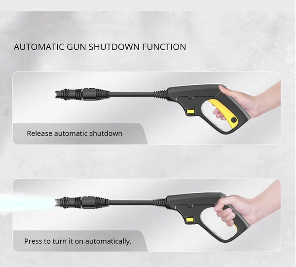 Planet Gates Brown 220v Electric Pressure Washer 1600W High Power Washer Cleaner Machine with Nozzles Best for Cleaning Homes Cars Driveways Patio