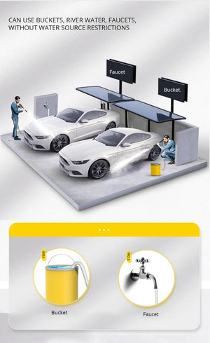 Planet Gates Brown 220v Electric Pressure Washer 1600W High Power Washer Cleaner Machine with Nozzles Best for Cleaning Homes Cars Driveways Patio