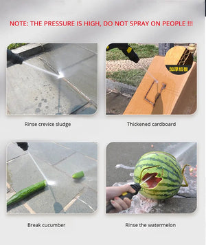 Planet Gates Brown 220v Electric Pressure Washer 1600W High Power Washer Cleaner Machine with Nozzles Best for Cleaning Homes Cars Driveways Patio