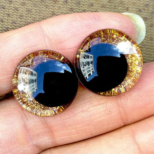 Planet Gates Brown / 25mm 20pcs/lot 3D Glitter Safety Eyes For Toys Amigurumi Trapezoidal Knitted Cuddly Felt Plush Toy Red Eye Big Large Size 16/20/25mm