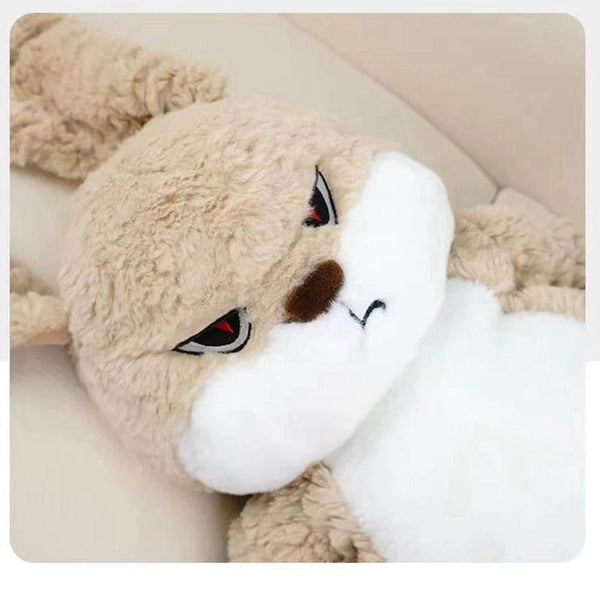 Planet Gates brown / 35cm 35CM Cute Long Ears Bunny Plush Toy Long Hair Large Seeping Pillow Rabbit Animal Doll To Give Children Christmas Birthday Gift