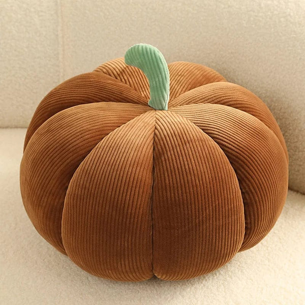 Planet Gates brown / 35cm Kawaii Nordic Halloween Pumpkin Plush Toy Plushie Soft Plant Stuffed Doll Holidays Props Decorative Throw Pillow for Kids