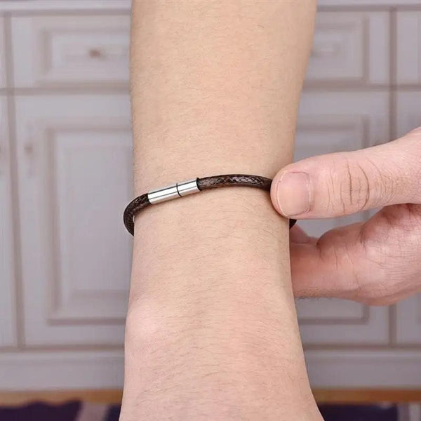 Planet Gates Brown 3mm / 22cm Jiayiqi Handmade Leather Waxed Cord Bracelets Lucky Rope Bracelet & Bangles For Women Men Wax Cord Thread Bracelets