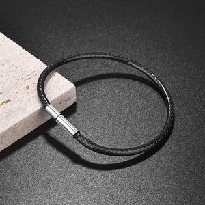 Planet Gates Brown 3mm / 22cm Jiayiqi Handmade Leather Waxed Cord Bracelets Lucky Rope Bracelet & Bangles For Women Men Wax Cord Thread Bracelets