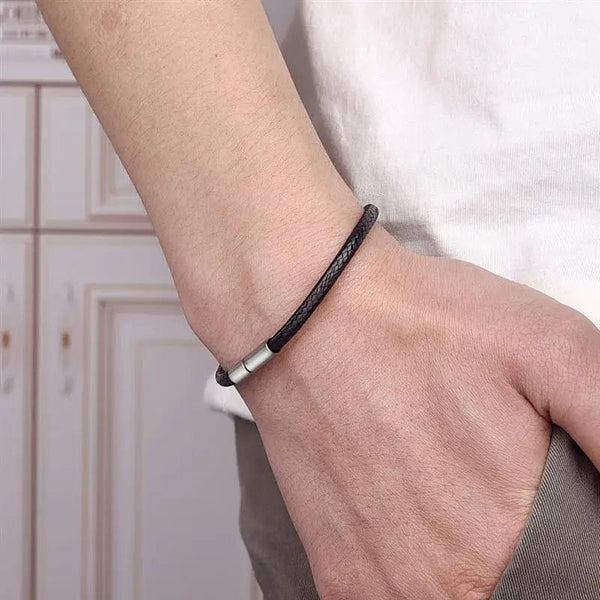 Planet Gates Brown 3mm / 22cm Jiayiqi Handmade Leather Waxed Cord Bracelets Lucky Rope Bracelet & Bangles For Women Men Wax Cord Thread Bracelets