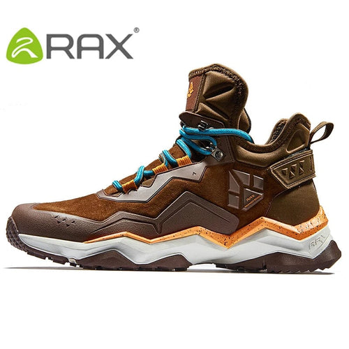 Planet Gates brown 429 / 45 RAX Men Hiking Shoes Mid-top Waterproof Outdoor Sneaker Men Leather Trekking Boots Trail Camping Climbing Hunting Sneakers Women