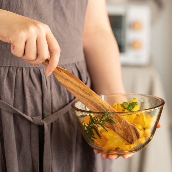 Planet Gates Brown 5pcs Wooden Spatula Cookware Set, Wooden Cooking Utensils