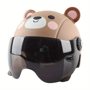 Planet Gates Brown A Child Riding Helmet Adjustable Adorable Appearance Ultra-Light Shock Absorbing ABS Toddler Skateboard Bike Safety Helmet for Kid